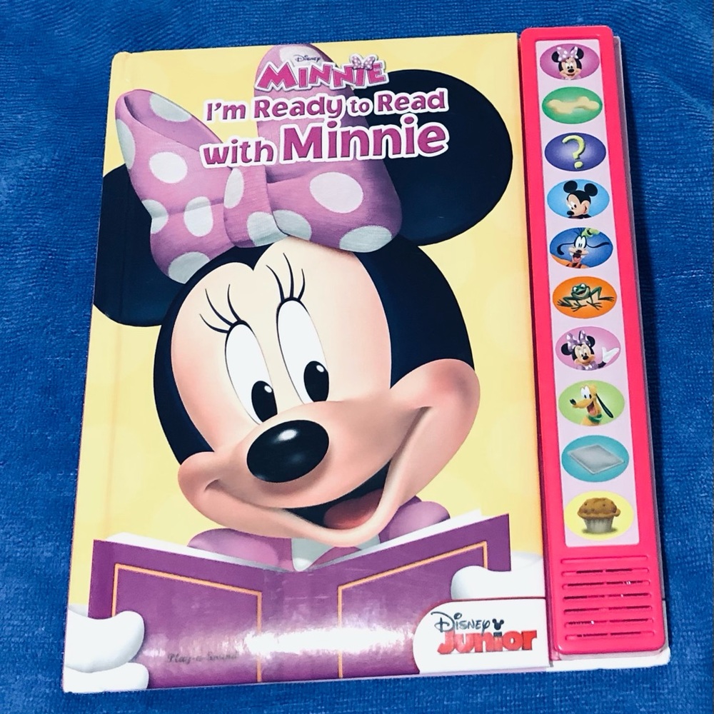 Disney Minnie Book I am Ready to Read With Minnie play a sound.3+